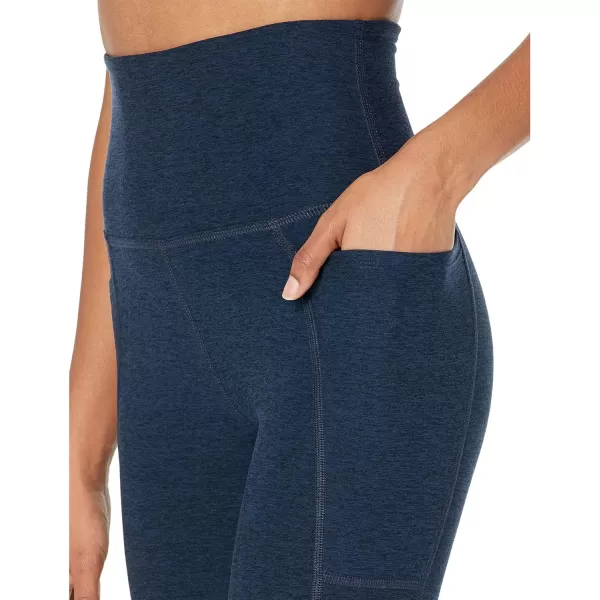 Beyond Yoga Womens Spacedye Out of Pocket High Waisted Midi LeggingsNocturnal Navy