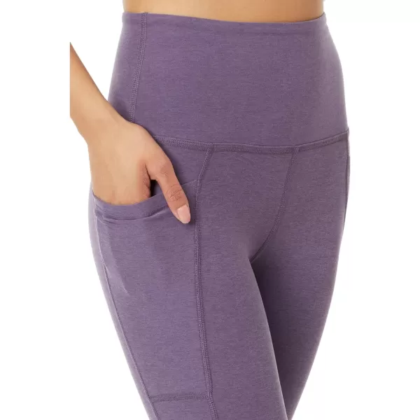 Beyond Yoga Womens Spacedye Out of Pocket Midi LeggingsPurple Haze Heather