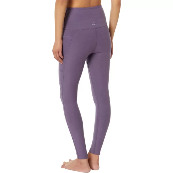 Beyond Yoga Womens Spacedye Out of Pocket Midi LeggingsPurple Haze Heather