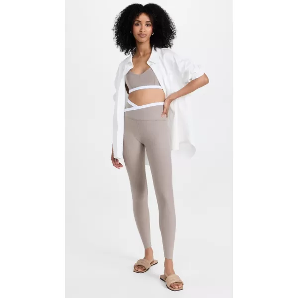 Beyond Yoga Womens Spacedye Outlines High Waisted Midi LeggingsBirchCloud White