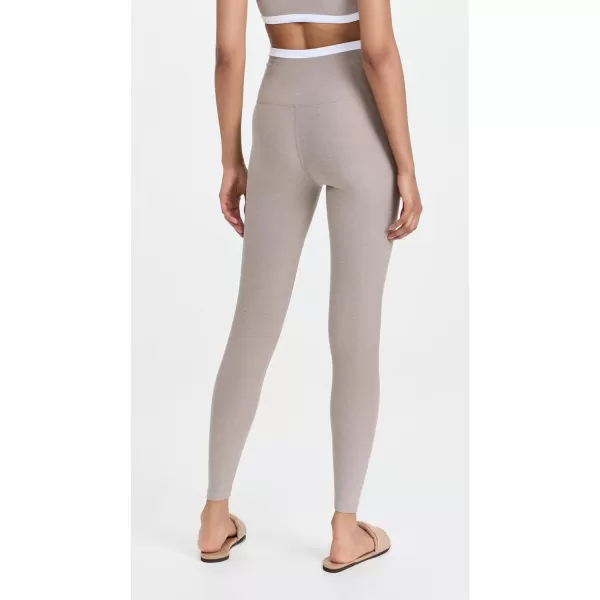 Beyond Yoga Womens Spacedye Outlines High Waisted Midi LeggingsBirchCloud White