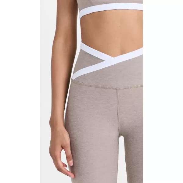 Beyond Yoga Womens Spacedye Outlines High Waisted Midi LeggingsBirchCloud White