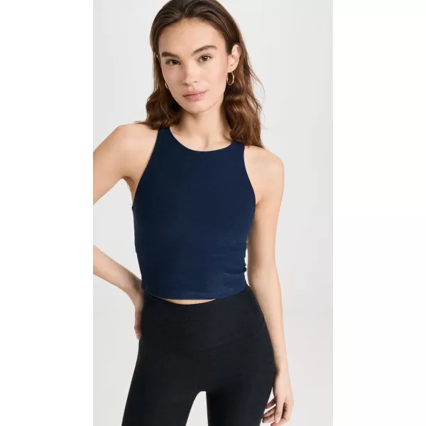 Beyond Yoga Womens Spacedye Refocus Cropped TankNocturnal Navy