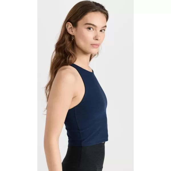 Beyond Yoga Womens Spacedye Refocus Cropped TankNocturnal Navy