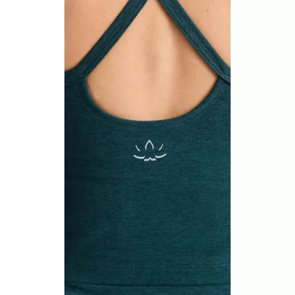 Beyond Yoga Womens Spacedye Slim Racerback Crop TankMidnight Green Heather