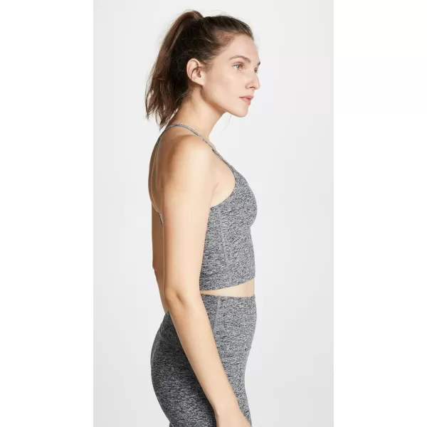 Beyond Yoga Womens Spacedye Slim Racerback Cropped TankBlackWhite Spacedye