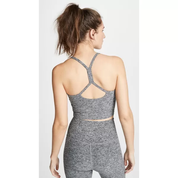 Beyond Yoga Womens Spacedye Slim Racerback Cropped TankBlackWhite Spacedye