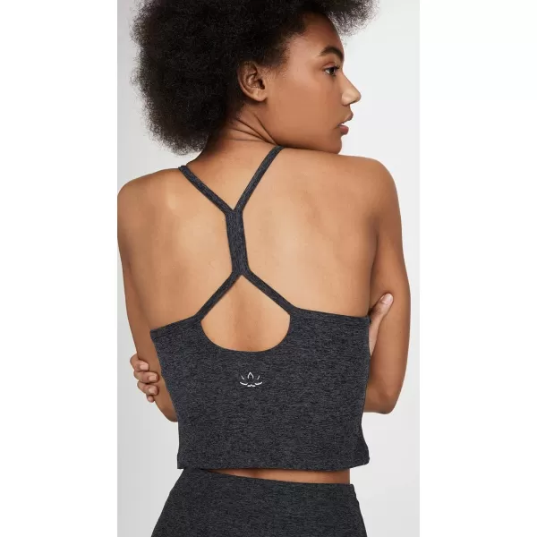 Beyond Yoga Womens Spacedye Slim Racerback TankBlackCharcoal