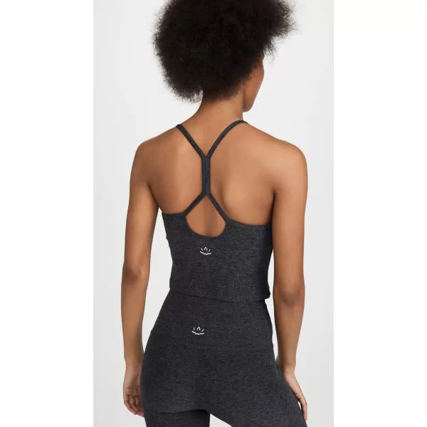 Beyond Yoga Womens Spacedye Slim Racerback TankBlackCharcoal