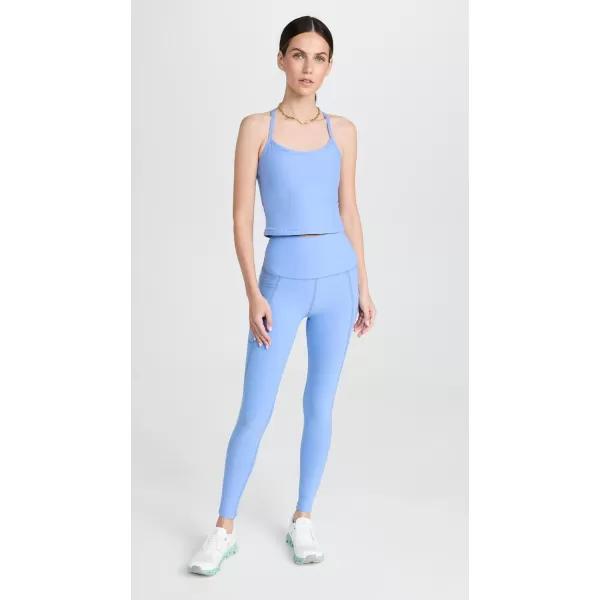 Beyond Yoga Womens Spacedye Slim Racerback TankFlower Blue Heather