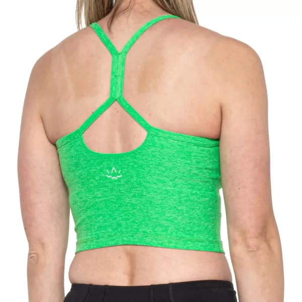 Beyond Yoga Womens Spacedye Slim Racerback TankHoneydew Pop Heather