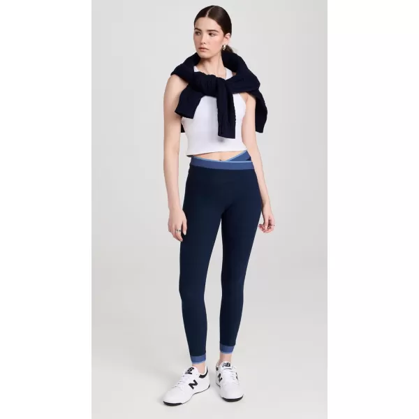 Beyond Yoga Womens Spacedye in The Mix High Waisted Midi LeggingsNocturnal Navy