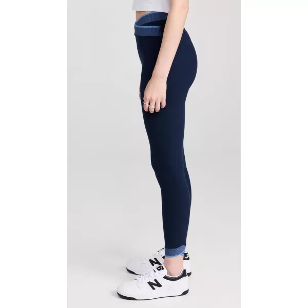 Beyond Yoga Womens Spacedye in The Mix High Waisted Midi LeggingsNocturnal Navy