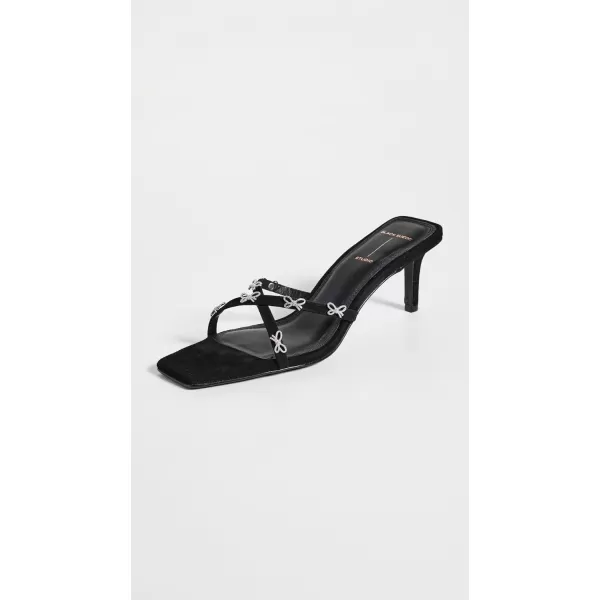 Black Suede Studio Womens Ari Embellished SandalsBlack