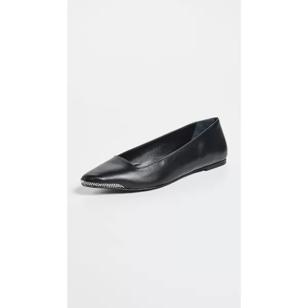 Black Suede Studio Womens Aria FlatsBlack