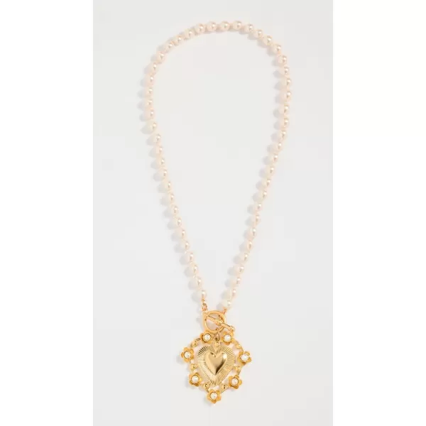 Brinker amp Eliza Womens Adele Pearl NecklaceGold