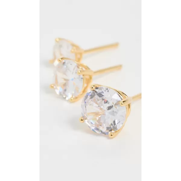 By Adina Eden Womens 7 Days of The Week Solitaire EarringsGold