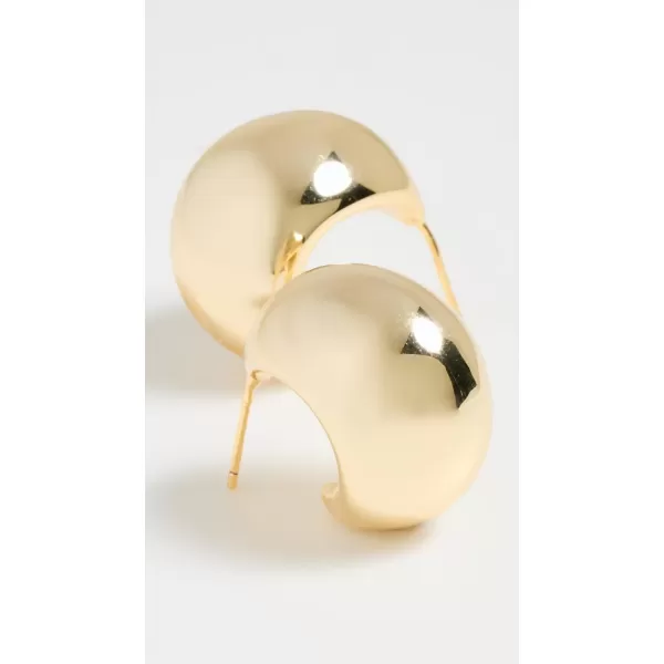 By Adina Eden Womens Chunky Graduated Hoop EarringsGold