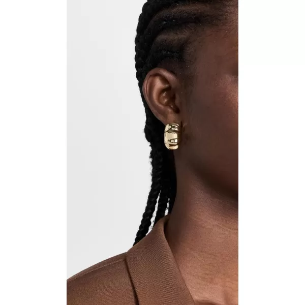 By Adina Eden Womens Indented Stud EarringsGold