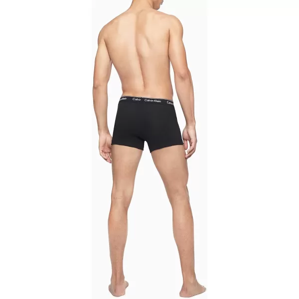 Calvin Klein Mens Cotton Classics 3Pack Trunk3 Black