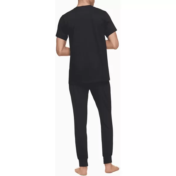 Calvin Klein Mens Cotton Classics 3Pack Undershirts3 Black  Crewneck