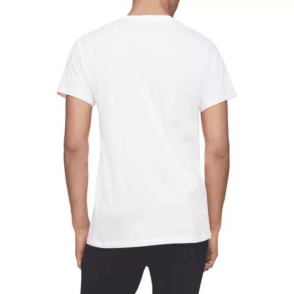 Calvin Klein Mens Cotton Classics 3Pack Undershirts3 White  Crewneck