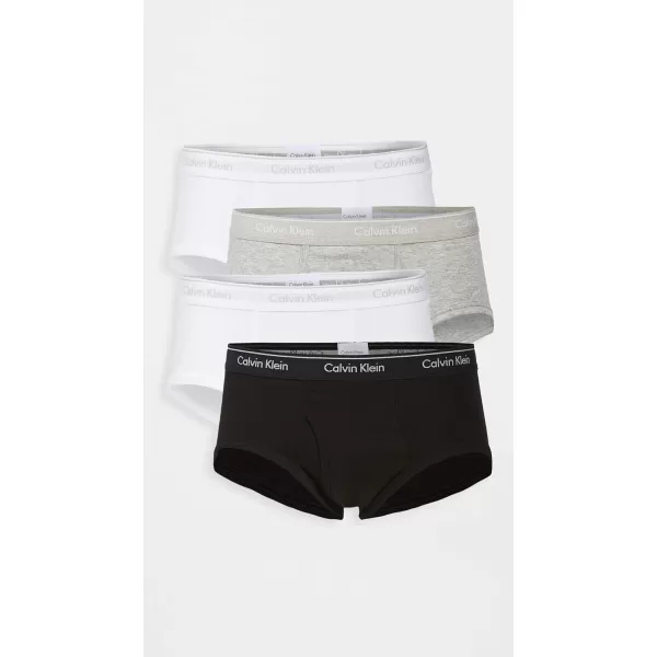 Calvin Klein Mens Cotton Classics Multipack BriefsGrey HeatherWhiteBlack