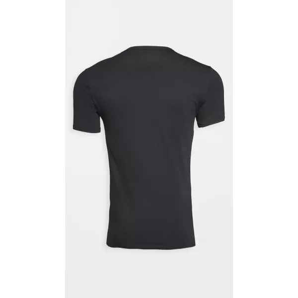 Calvin Klein Mens Cotton Stretch Undershirt Packs3 Black  Vneck