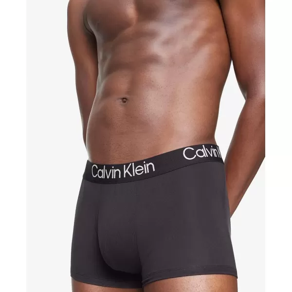 Calvin Klein Mens Trunk3 Black