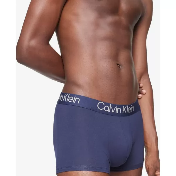 Calvin Klein Mens TrunkBlack Blue Shadow Grey Heather