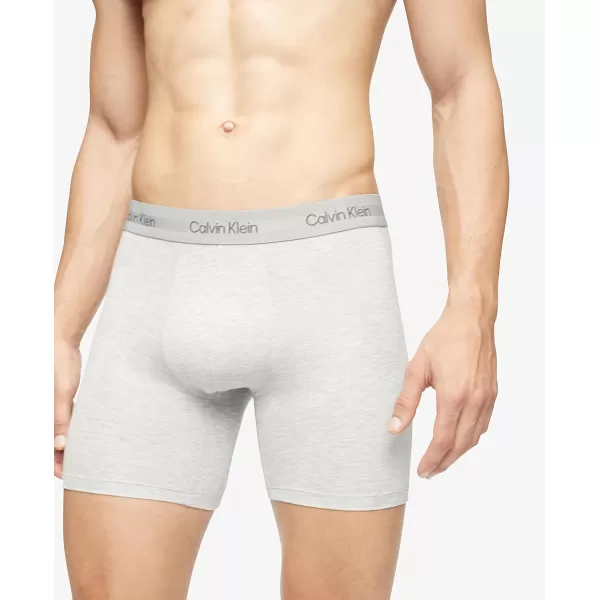 Calvin Klein Mens Ultra Soft Modern Modal Boxer BriefGrey Heather