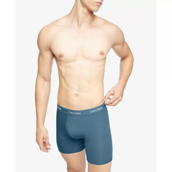 Calvin Klein Mens Ultra Soft Modern Modal Boxer BriefTapestry Teal