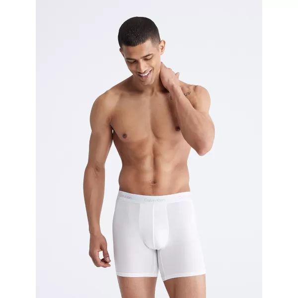 Calvin Klein Mens Ultra Soft Modern Modal Boxer BriefWhite