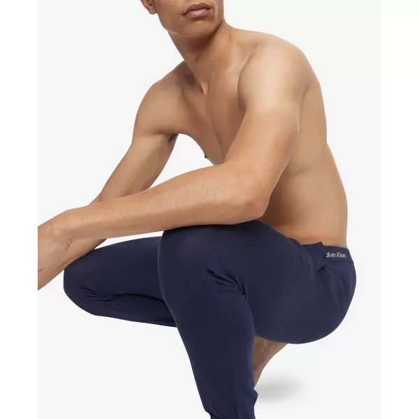 Calvin Klein Mens Ultra Soft Modern Modal Lounge JoggerBlue Shadow