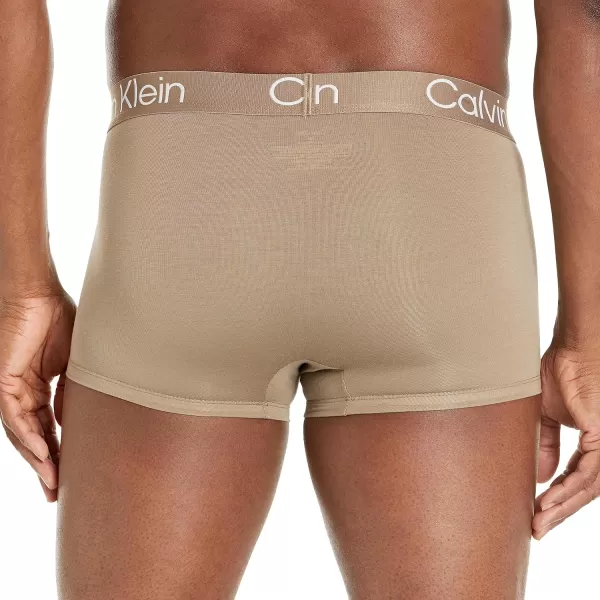 Calvin Klein Mens Ultra Soft Modern Modal TrunkNatural Gray Spring Onion Frosted Fern