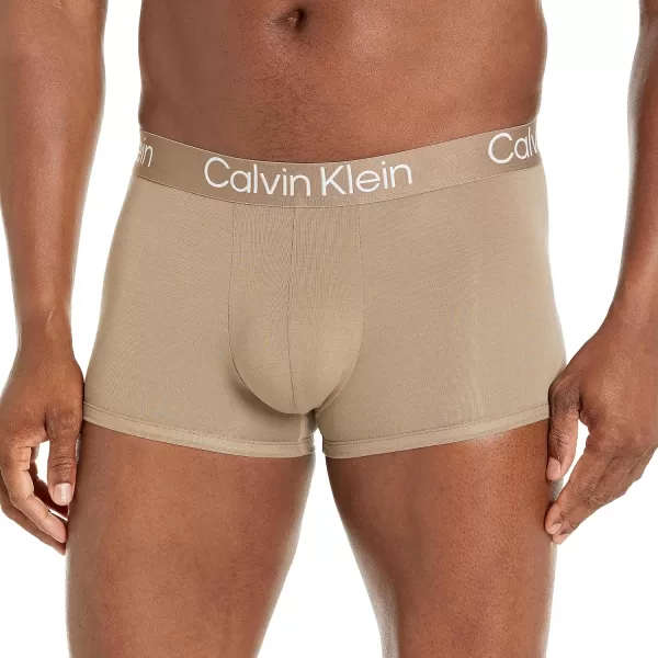 Calvin Klein Mens Ultra Soft Modern Modal TrunkNatural Gray Spring Onion Frosted Fern