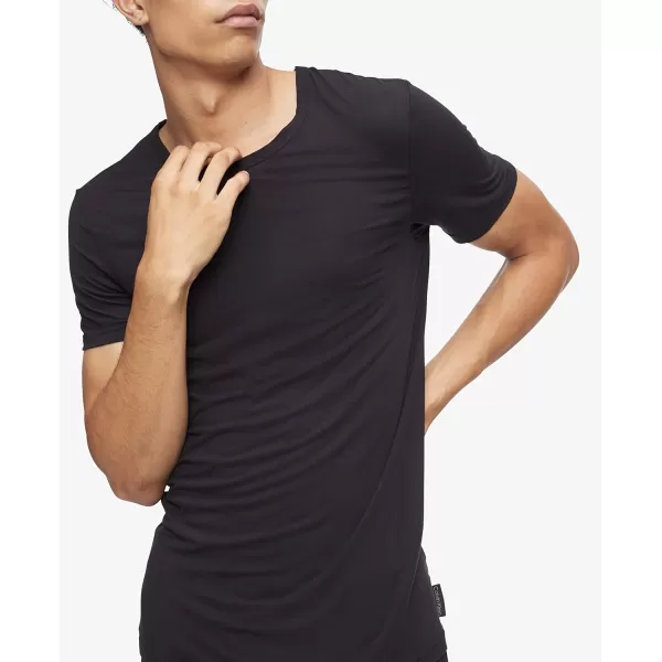 Calvin Klein Mens UltraSoft Modern Modal Lounge Crewneck TShirtBlack