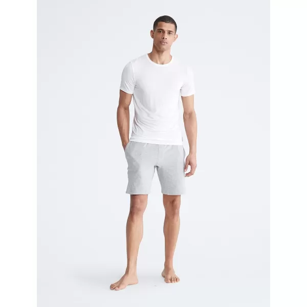 Calvin Klein Mens UltraSoft Modern Modal Lounge Crewneck TShirtWhite