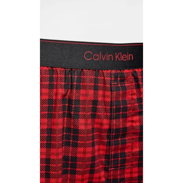 Calvin Klein Underwear Mens Modern Cotton Boxer SlimScotch Plaid Charcoal