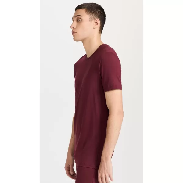 Calvin Klein Underwear Mens UltraSoft Modern Lounge Crew NeckTawny Port