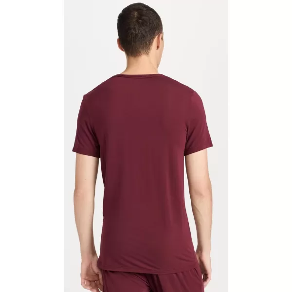 Calvin Klein Underwear Mens UltraSoft Modern Lounge Crew NeckTawny Port