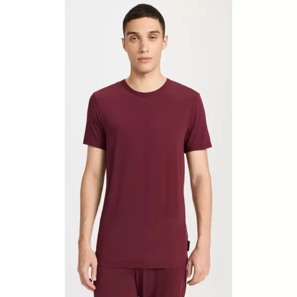 Calvin Klein Underwear Mens UltraSoft Modern Lounge Crew NeckTawny Port