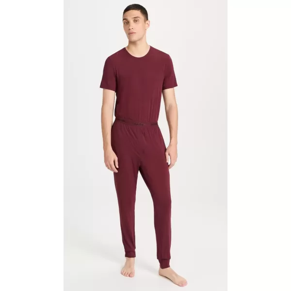 Calvin Klein Underwear Mens UltraSoft Modern Lounge JoggersTawny Port