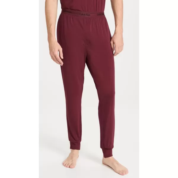 Calvin Klein Underwear Mens UltraSoft Modern Lounge JoggersTawny Port