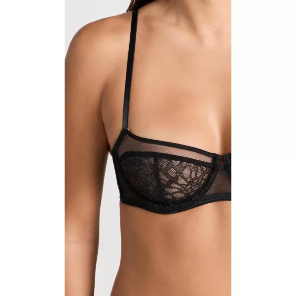 Calvin Klein Underwear Womens CK Black Lace Unlined BalconetteBlack