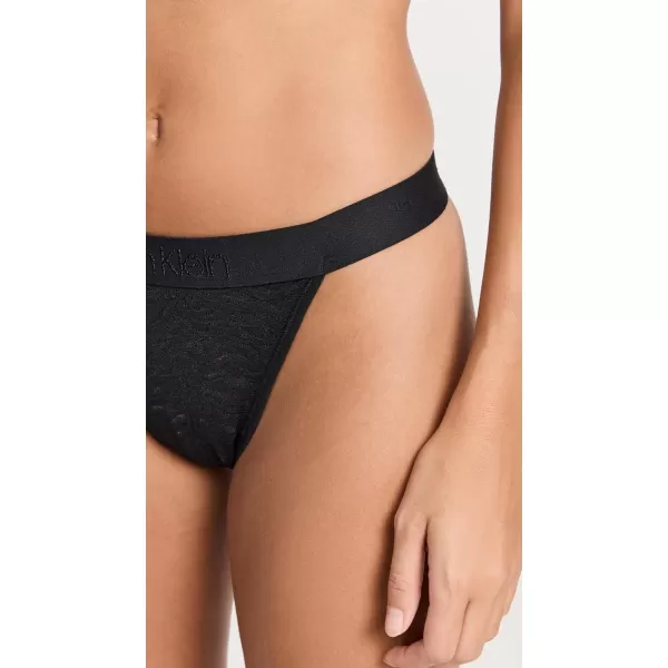 Calvin Klein Underwear Womens Intrinsic High Leg TangaBlack