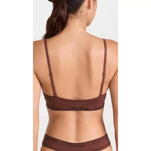 Calvin Klein Underwear Womens Modern Cotton Naturals Lightly Lined Triangle BraRum Raisin