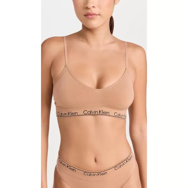 Calvin Klein Underwear Womens Modern Cotton Naturals Lightly Lined Triangle BraSandalwood