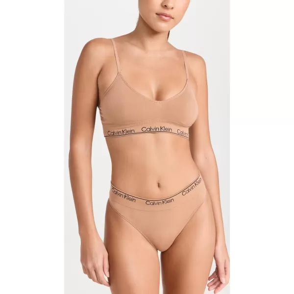 Calvin Klein Underwear Womens Modern Cotton Naturals Lightly Lined Triangle BraSandalwood