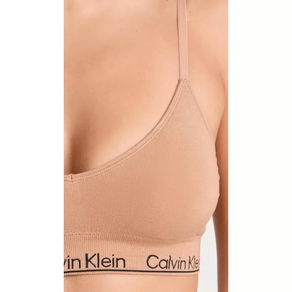 Calvin Klein Underwear Womens Modern Cotton Naturals Lightly Lined Triangle BraSandalwood